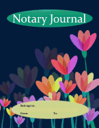 Notary Journal: A Cute Notary Public Logbook With Large Writing Areas