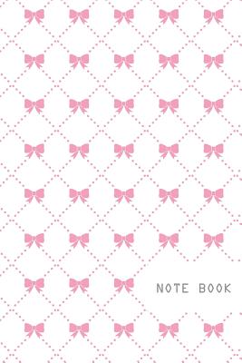 Notebook: 6" x 9" Notebook with Pink Bow Design Seamless Pattern Cover; 110 Blank Lined Pages; Matte Softcover; Blank Notebook - Li, Shuang