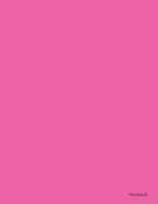 Notebook: A4 (approximate) Large Plain Blank Paper Pad, Exercise book, Creative Art Sketchbook, (Unlined/Unruled to Draw, Doodle and Sketch in for Kids/Artists/School/Home/Office. (Hot Pink)