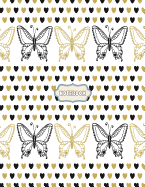 Notebook: Butterfly Cover and Dot Graph Line Sketch Pages, Extra Large (8.5 X 11) Inches, 110 Pages, White Paper, Sketch, Draw and Paint