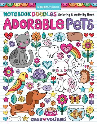Notebook Doodles Adorable Pets: Coloring & Activity Book - Volinski, Jess