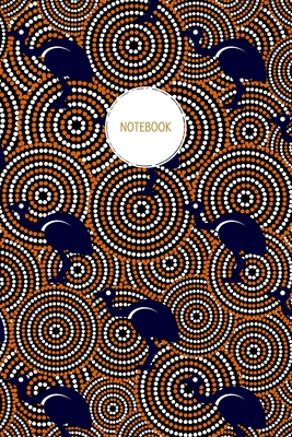 Notebook: Emu Notebook with Australian Aboriginal Artwork - Recycled Lined Journal - Notebooks, Ecoville