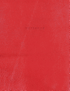 Notebook: Vintage Red Leather Style - Gold Lettering - Softcover - 150 College-Ruled Pages - 8.5 X 11 Size