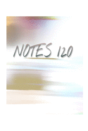 Notes 120: (6 x 9) Notebook