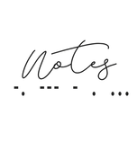 Notes in Morse Code 100 sheet Notebook/Composition Book