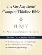 NRSV, The Go-Anywhere Compact Thinline Bible with the Apocrypha, Bonded Leather, Navy: The Ideal On-the-Go Portable Bible