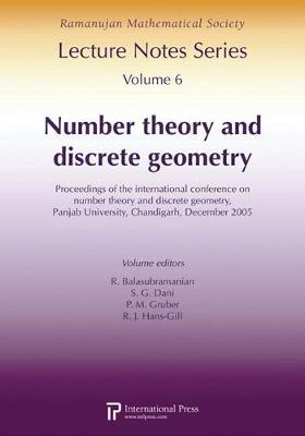 Number Theory and Discrete Geometry: Proceedings of the International conference on Number Theory and Discrete Geometry - Balasubramanian, R. (Editor)