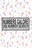 Numbers Galore: 200 Numbers Search - 8,000 Unique 5-Digit Combinations