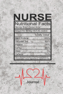 Nurse Nutritional Facts Journal: 6x9 Lined Journal Notebook for Nurses, Great Gift for Nurses