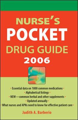 Nurse's Pocket Drug Guide - Barberio, Judith, and Gomella, Leonard G, Professor, Jr.