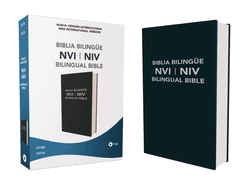 NVI/NIV Biblia Bilingue, Leathersoft, Azul