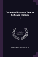 Occasional Papers of Bernice P. Bishop Museum: 5