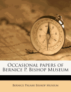 Occasional Papers of Bernice P. Bishop Museum