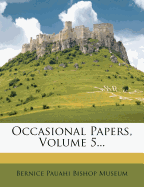 Occasional Papers, Volume 5