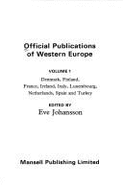 Official Publications of Western Europe - Johansson, Eve