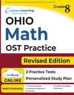 Ohio State Test Prep: 8th Grade Math Practice Workbook and Full-Length Online Assessments: Ost Study Guide