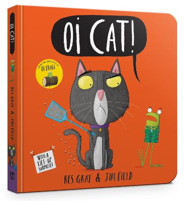 Oi Cat! Board Book - Gray, Kes