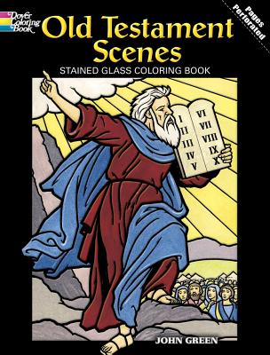 Old Testament Scenes Stained Glass Coloring Book - Green, John