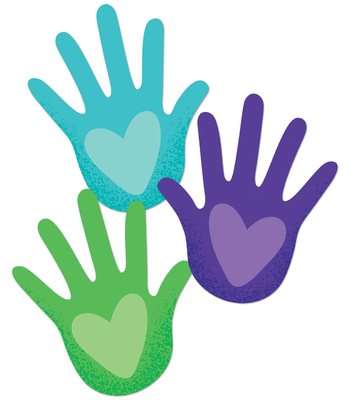 One World Hands with Hearts Cutouts - 