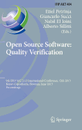 Open Source Software: Quality Verification: 9th IFIP WG 2.13 International Conference, OSS 2013, Koper-Capodistria, Slovenia, June 25-28, 2013, Proceedings