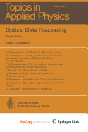 Optical Data Processing