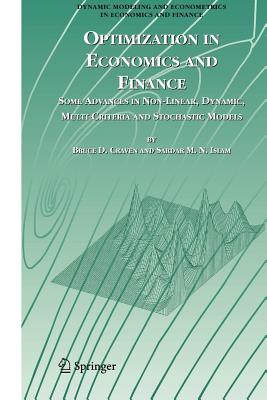 Optimization in Economics and Finance - Metastasis Research Society, and Schirrmacher, V Ed, and Craven, Bruce D