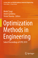 Optimization Methods in Engineering: Select Proceedings of Cpie 2019