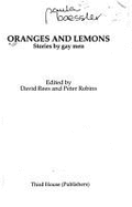 Oranges and Lemons: Short Stories by Gay Men - Rees, David (Editor), and Robins, Peter (Editor)