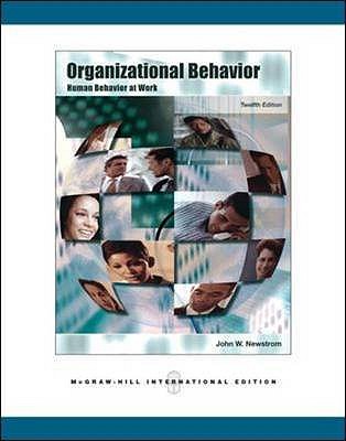 Organizational Behavior Human Behavior At Work Book By