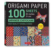 Origami Paper 100 Sheets Japanese Chiyogami 8 1/4 (21 CM): Extra Large Double-Sided Origami Sheets Printed with 12 Different Patterns (Instructions for 5 Projects Included)