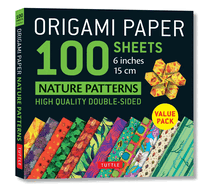 Origami Paper 100 Sheets Nature Patterns 6 (15 CM): Tuttle Origami Paper: Origami Sheets Printed with 12 Different Designs (Instructions for 8 Projects Included)