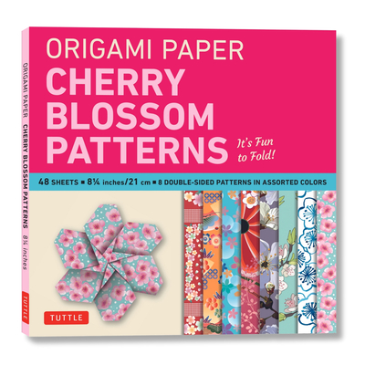 Origami Paper- Cherry Blossom Prints Large- 8 1/4" 48 Sheets: Tuttle Origami Paper: High-Quality Origami Sheets Printed with 8 Different Patterns: Instructions for 5 Projects Included - Tuttle Publishing (Editor)