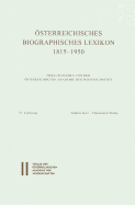 Osterreichisches Biographisches Lexikon 1815-1950 / Osterreichisches Biographisches Lexikon 1815-1950, 70. Lieferung: Warchalowski Jakob - Wettel Franz Julius `