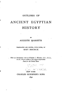 Outlines of ancient Egyptian history