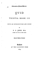 Ovid, Tristia Book III