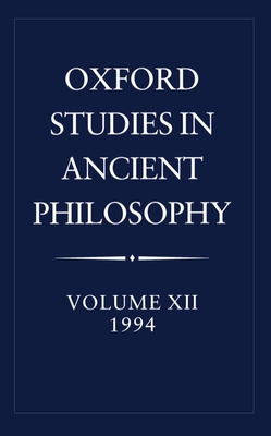 Oxford Studies in Ancient Philosophy - Taylor, C C W (Editor)