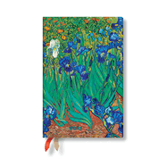 Paperblanks | 2025 Weekly Planner | Van Gogh Irises | Van Gogh Irises | 12-Month | Mini | Horizontal | Elastic Band | 160 Pg | 100 Gsm