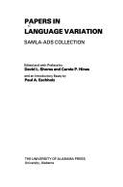 Papers in Language Variation: Samla-Ads Collection - Eschholz, Paul A., and American Dialect Society, and Hines, Carole P. (Editor)