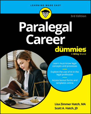 Paralegal Career for Dummies - Hatch, Lisa Zimmer, and Hatch, Scott A