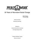 Peacework: 20 Years of Nonviolent Social Change