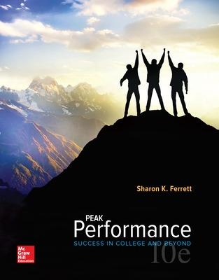 Peak Performance: Success in College and Beyond - Ferrett, Sharon