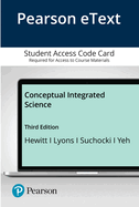 Pearson Etext Conceptual Integrated Science -- Access Card
