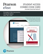 Pearson Etext for Principles of Microeconomics -- Combo Access Card
