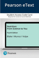 Pearson Etext Nutrition: From Science to You -- Access Card