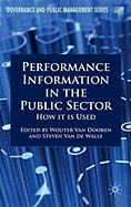 Performance Information in the Public Sector: How It Is Used