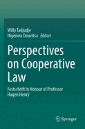 Perspectives on Cooperative Law: Festschrift In Honour of Professor Hagen Henr