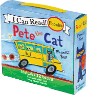 Pete the Cat 12-Book Phonics Fun!: A Box of 12 Mini-Books Featuring Short and Long Vowel Sounds