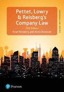 Pettet, Lowry & Reisberg's Company Law: Company Law & Corporate Finance