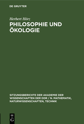 Philosophie Und kologie - Hrz, Herbert