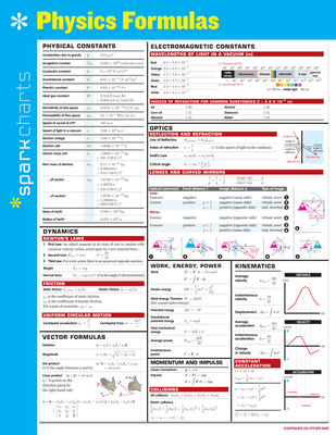 Physics Formulas SparkCharts - SparkNotes